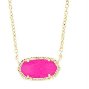 Pink and Gold Kendra Scott Elisa Necklace